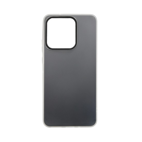 Capa Duro de Silicone Transparente para Motorala Moto G86 5G Preto